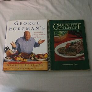 George Foreman Grilling Cookbook Bundle Ground‎ Beef Recipes Barbecue